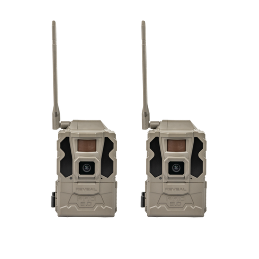 Tactacam Reveal Pro 3.0 Cellular Trail Camera No-Glow 1080P Video 2-Pack