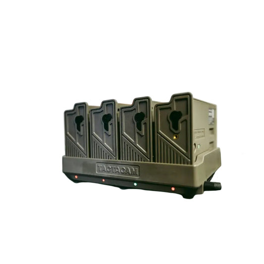 Tactacam Reveal RV-CHARGER1-4, Four Bay Charger with 4 Battery Packs