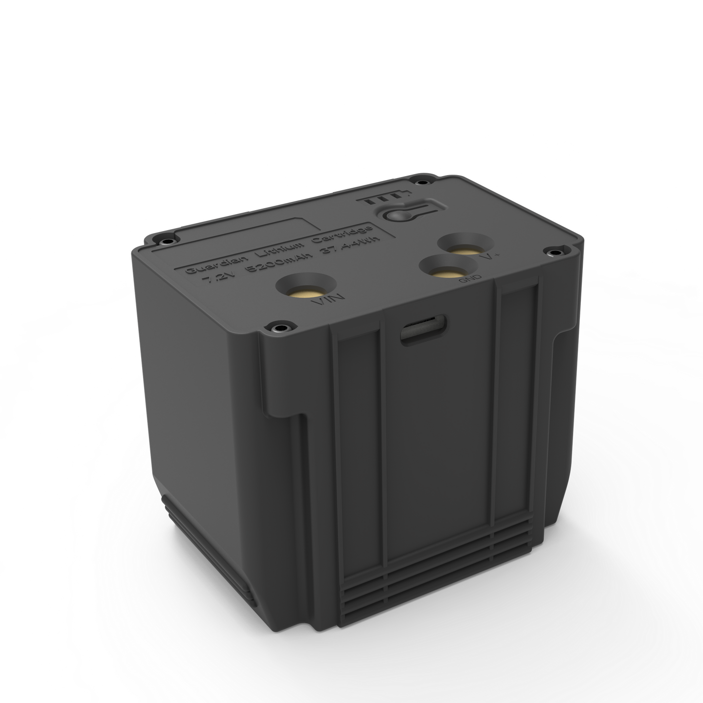 Tactacam Defend DFB-BTY01 Lithium Cartridge Battery Pack, 5,200 mAh, Top View