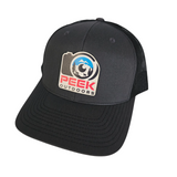 Peek Outdoors Hat, Charcoal/Black, Color Leather Patch