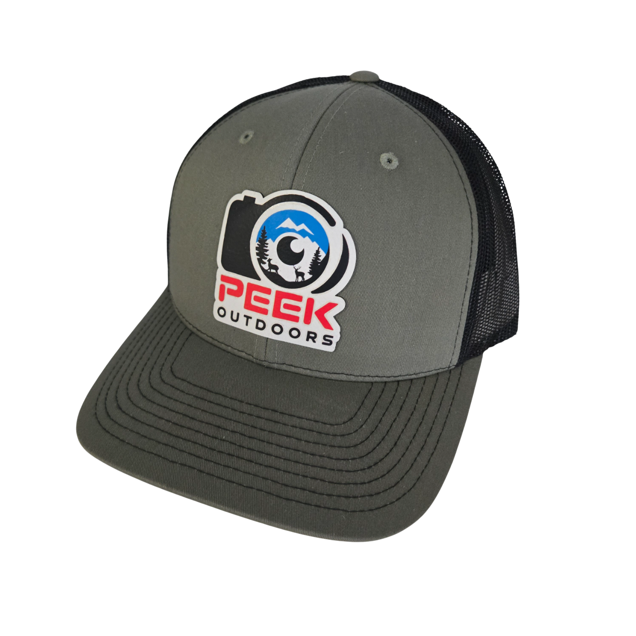 Peek Outdoors Hat, Loden/Black, Color Leather Patch