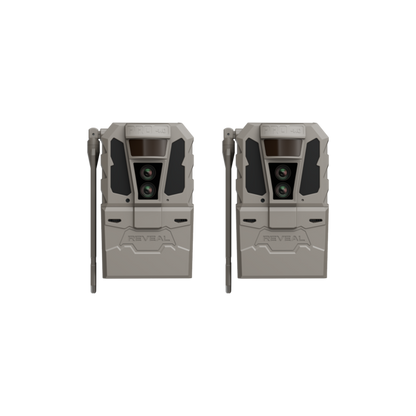 Tactacam Reveal X Pro 4.0 Cellular Trail Camera, Selectable Flash, Dual Sensors (2-Pack)